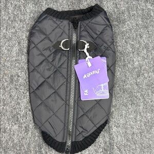 Gooby PET Quilted Fashion Vest in Black